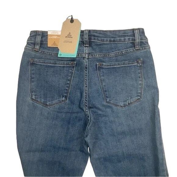 NWT prAna Sienna Stretch Cotton Stretch Mid Rise Skinny Jeans 4 27 True Blue - Picture 10 of 15
